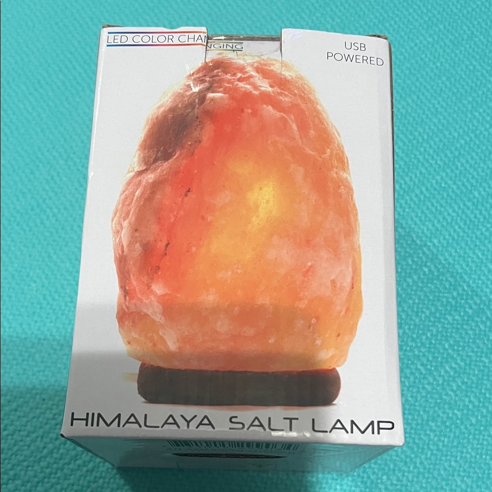 Himalaya USB Powered LED Color Changing Salt Lamp NWT